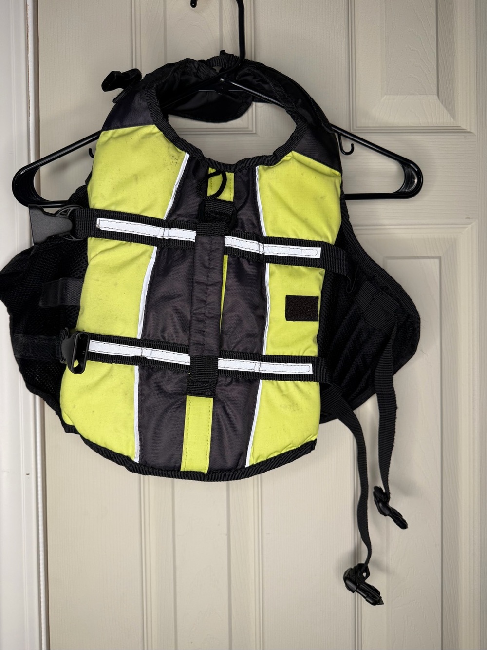 High-Visibility Yellow & Black Dog Life Jacket